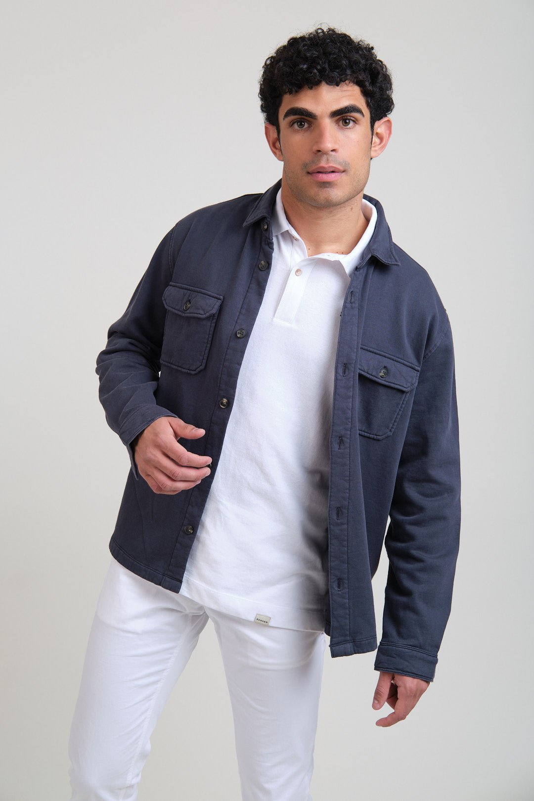 Chaqueta Marlow Felpa Marino - Sohhan