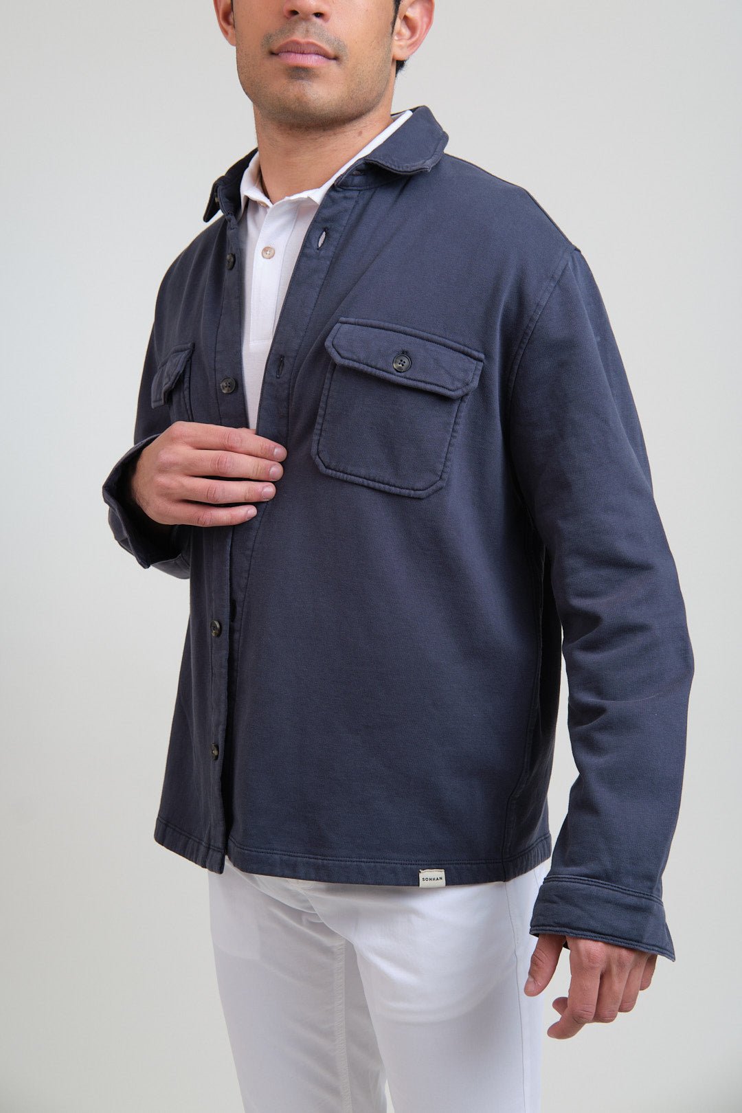 Chaqueta Marlow Felpa Marino - Sohhan