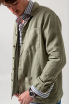 Chaqueta Sport lino verde caza - Sohhan
