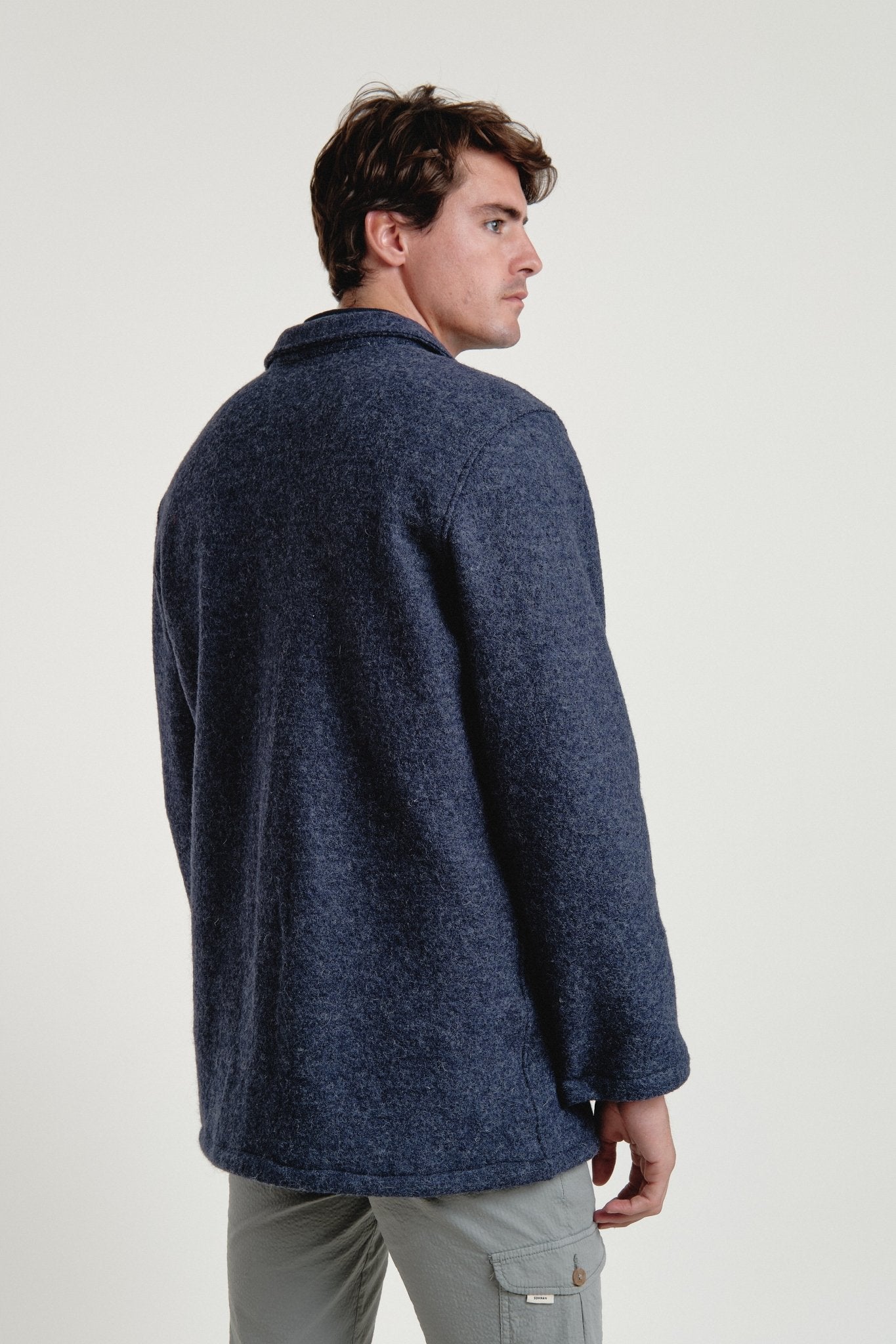 Chaqueta Wool Melange Navy - Sohhan