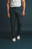 Chino Linen Navy Hustle Heritage - Sohhan