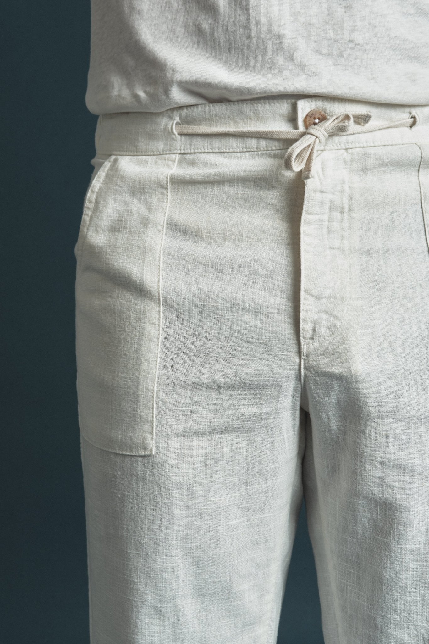 Chino Linen Offwhite Hustle Heritage - Sohhan