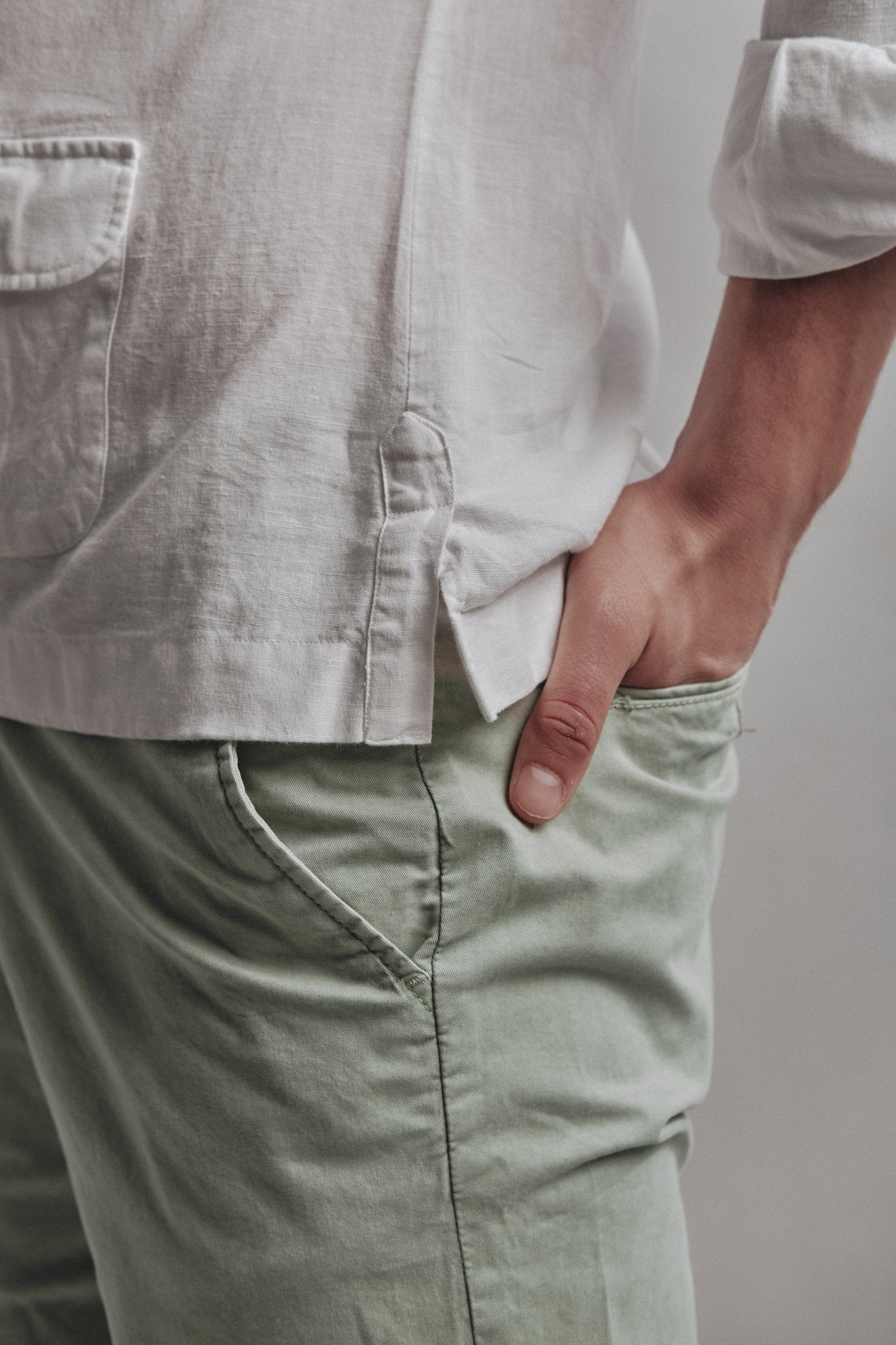 Guayabera Lino Tulum Blanco - Sohhan