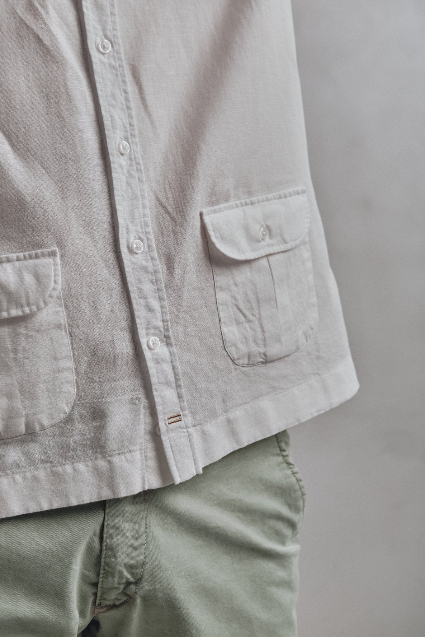 Guayabera Lino Tulum Blanco - Sohhan
