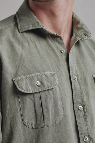 Guayabera Lino Tulum Khaki - Sohhan