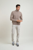 Jersey Cuello Vuelto Brant Beige Claro - Sohhan