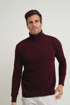 Jersey Cuello Vuelto Brant Burdeos - Sohhan
