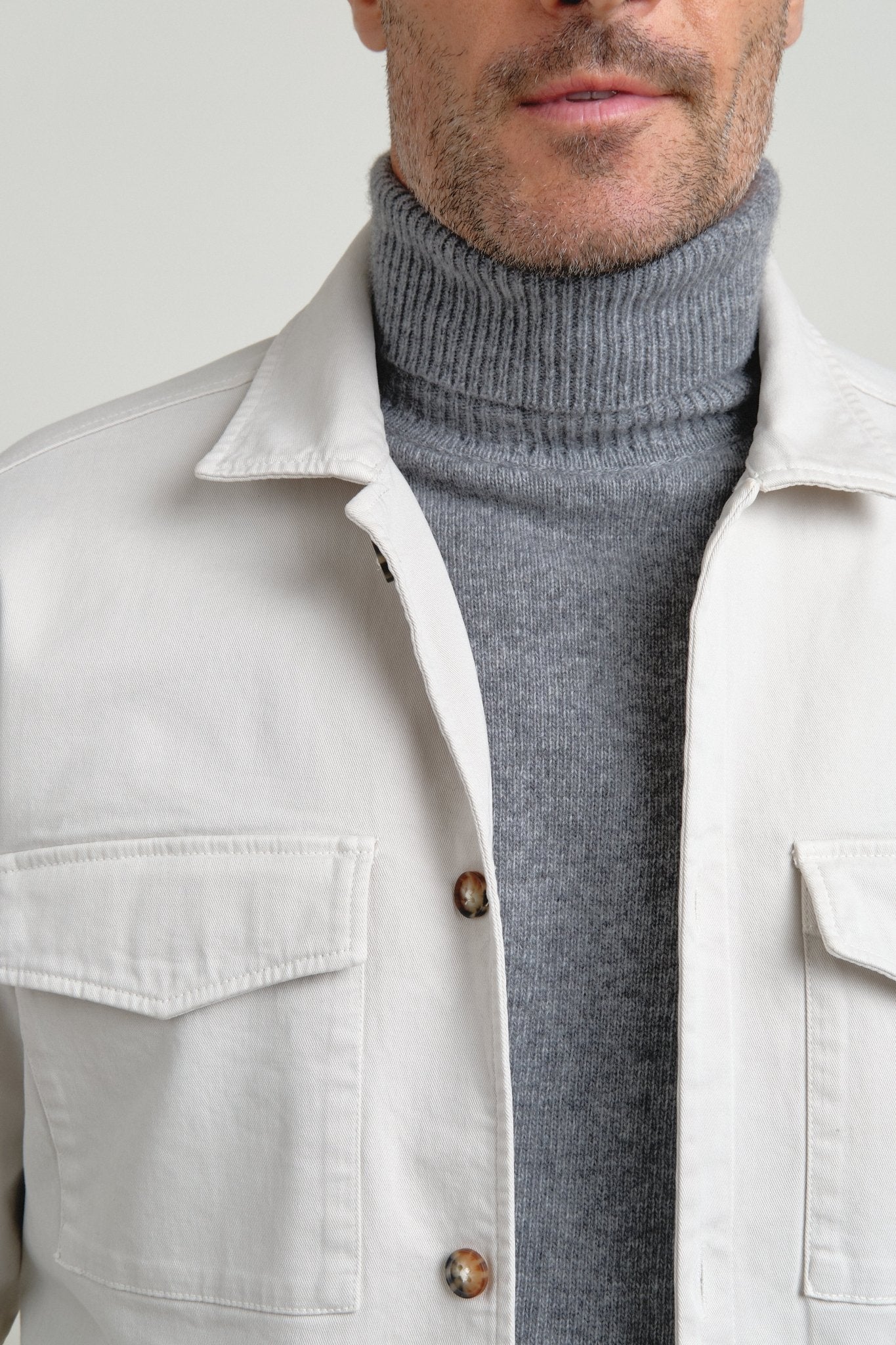 Jersey Cuello Vuelto Brant Gris - Sohhan