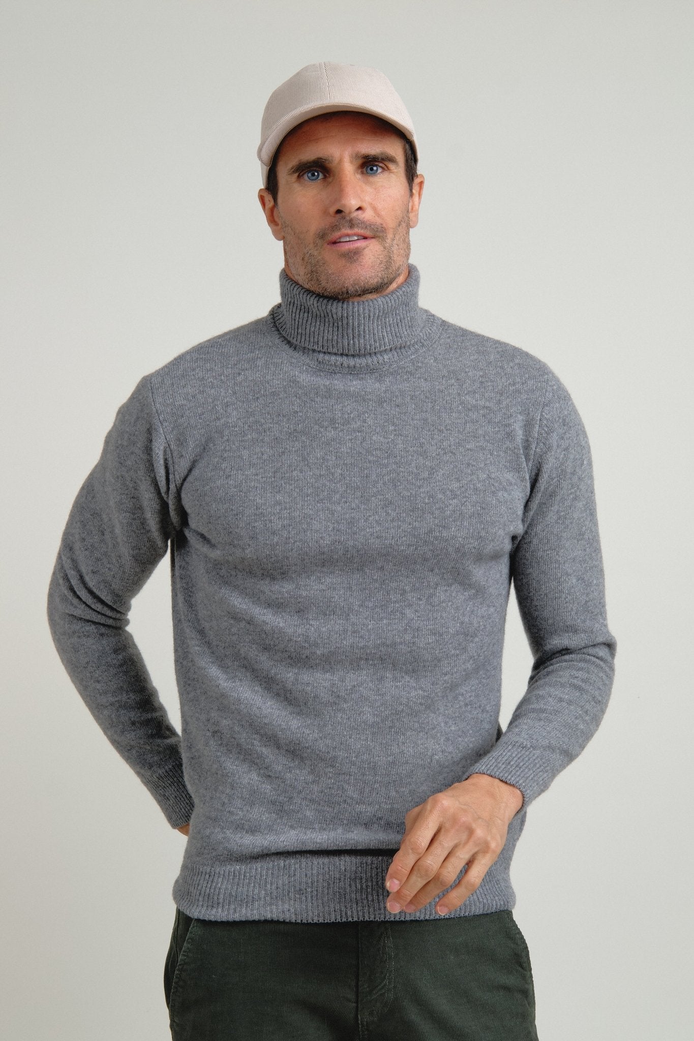 Jersey Cuello Vuelto Brant Gris - Sohhan