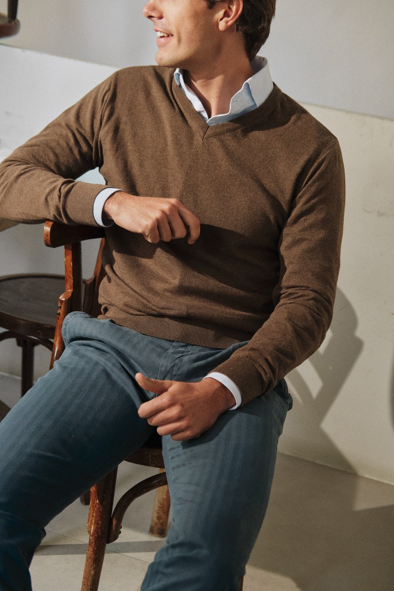 Jersey Pico Blacke Marrón - Sohhan