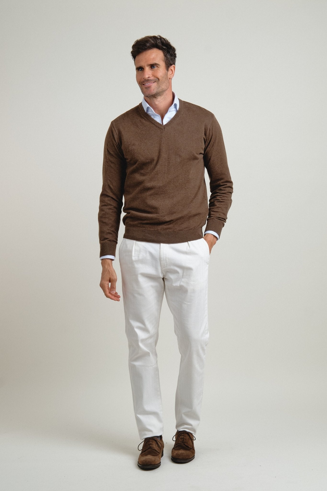 Jersey Pico Blacke Marrón - Sohhan