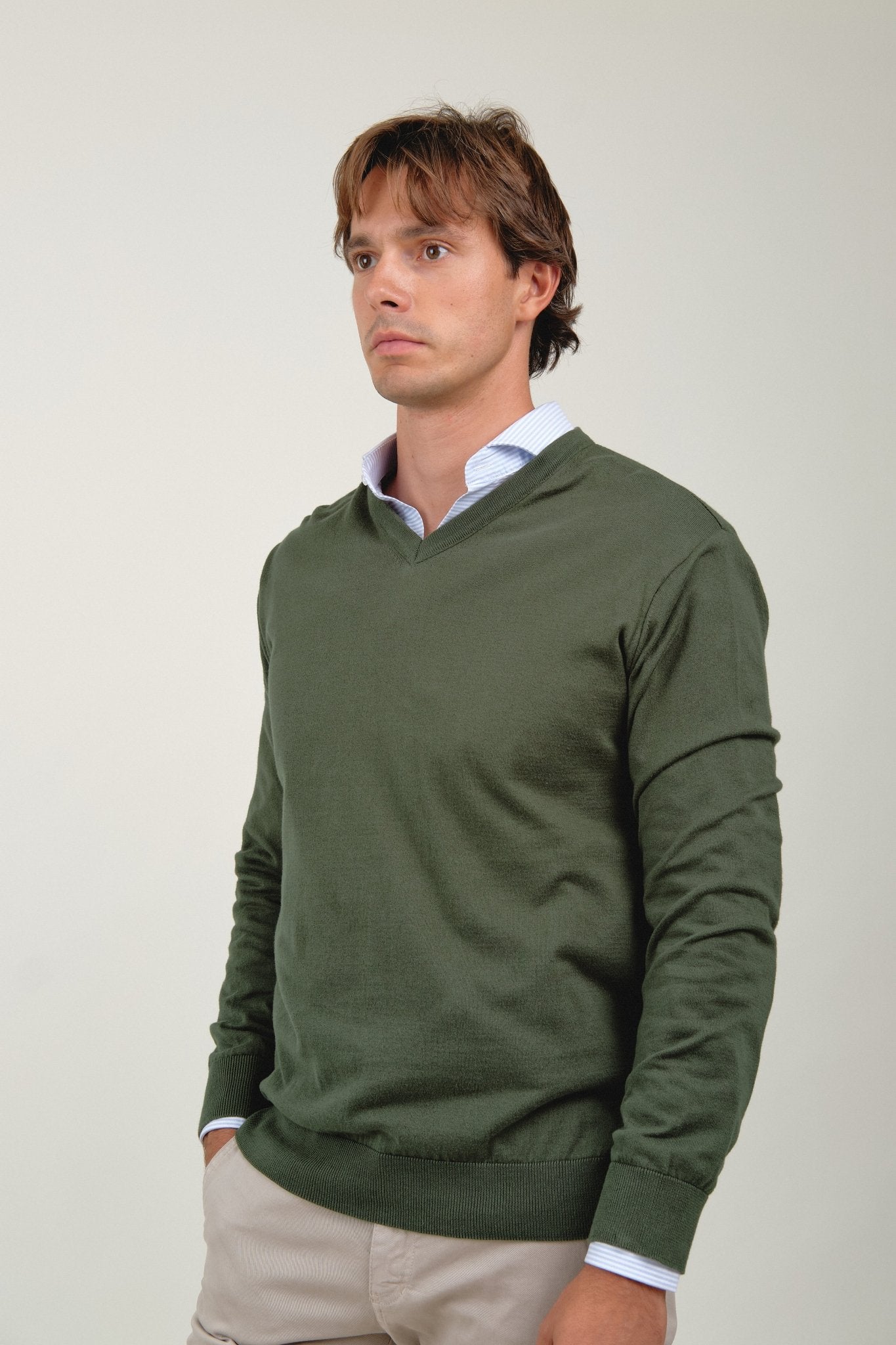 Jersey Pico Blacke Verde Sage - Sohhan