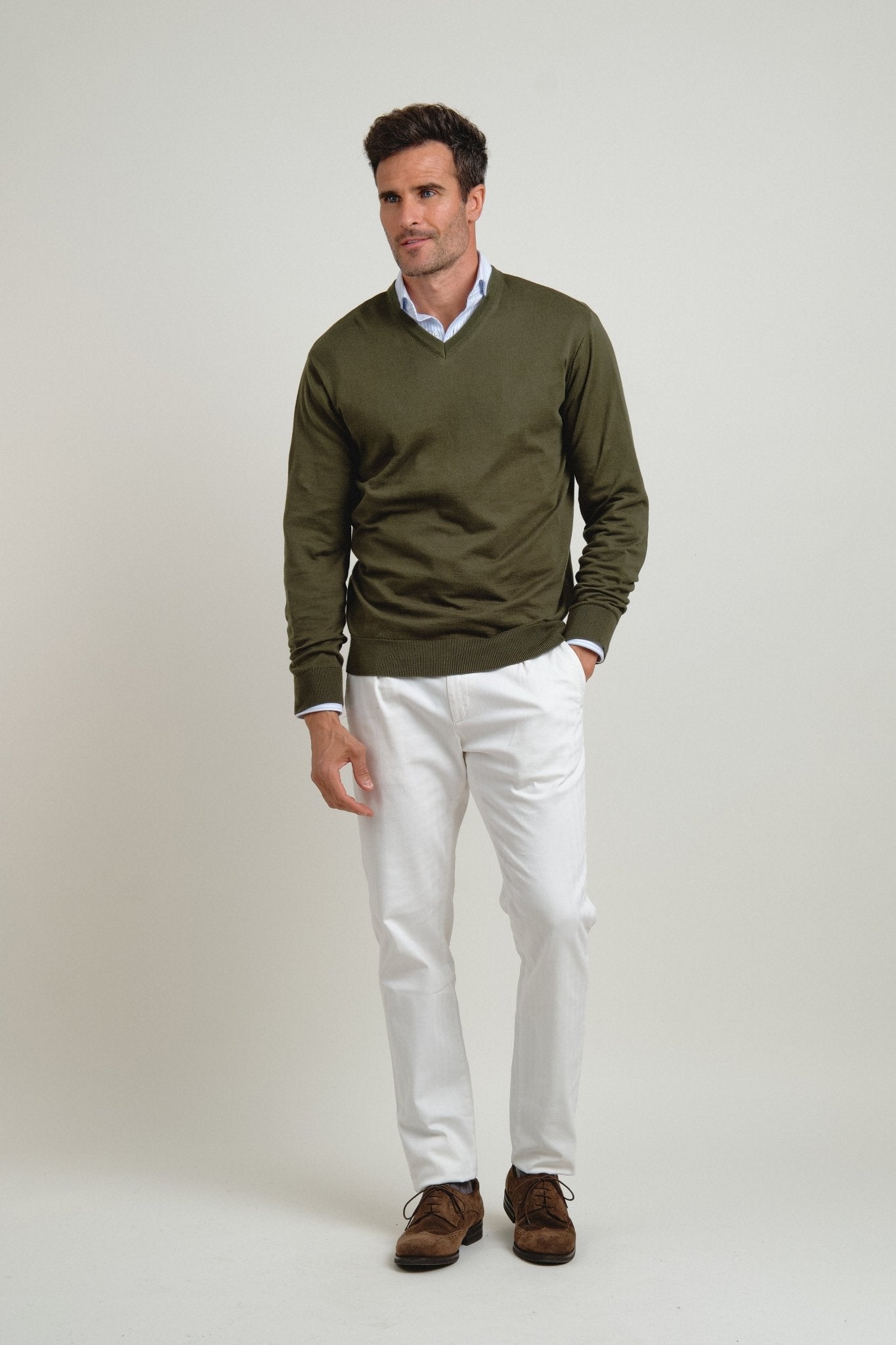 Jersey Pico Blacke Verde Sage - Sohhan