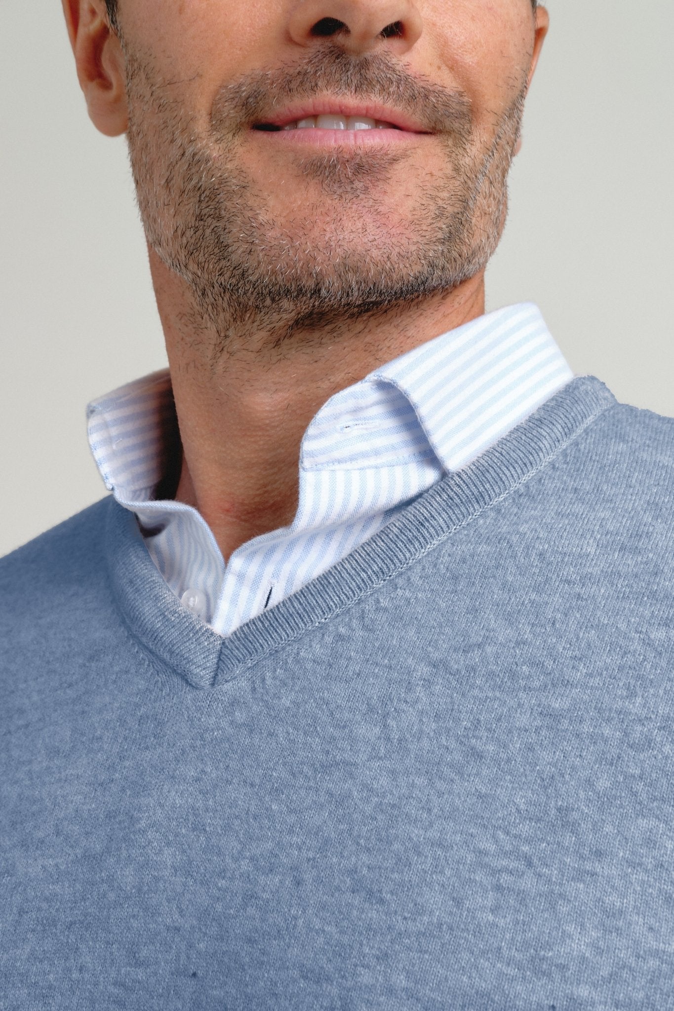 Jersey Pico Terry Azul Melange - Sohhan