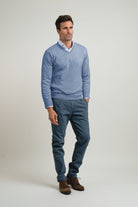 Jersey Pico Terry Azul Melange - Sohhan