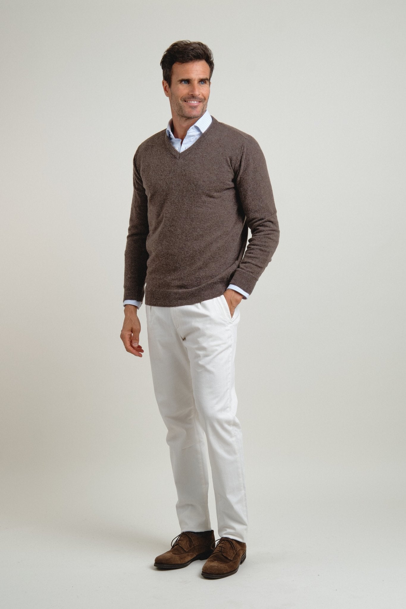 Jersey Pico Terry Marrón Moka - Sohhan