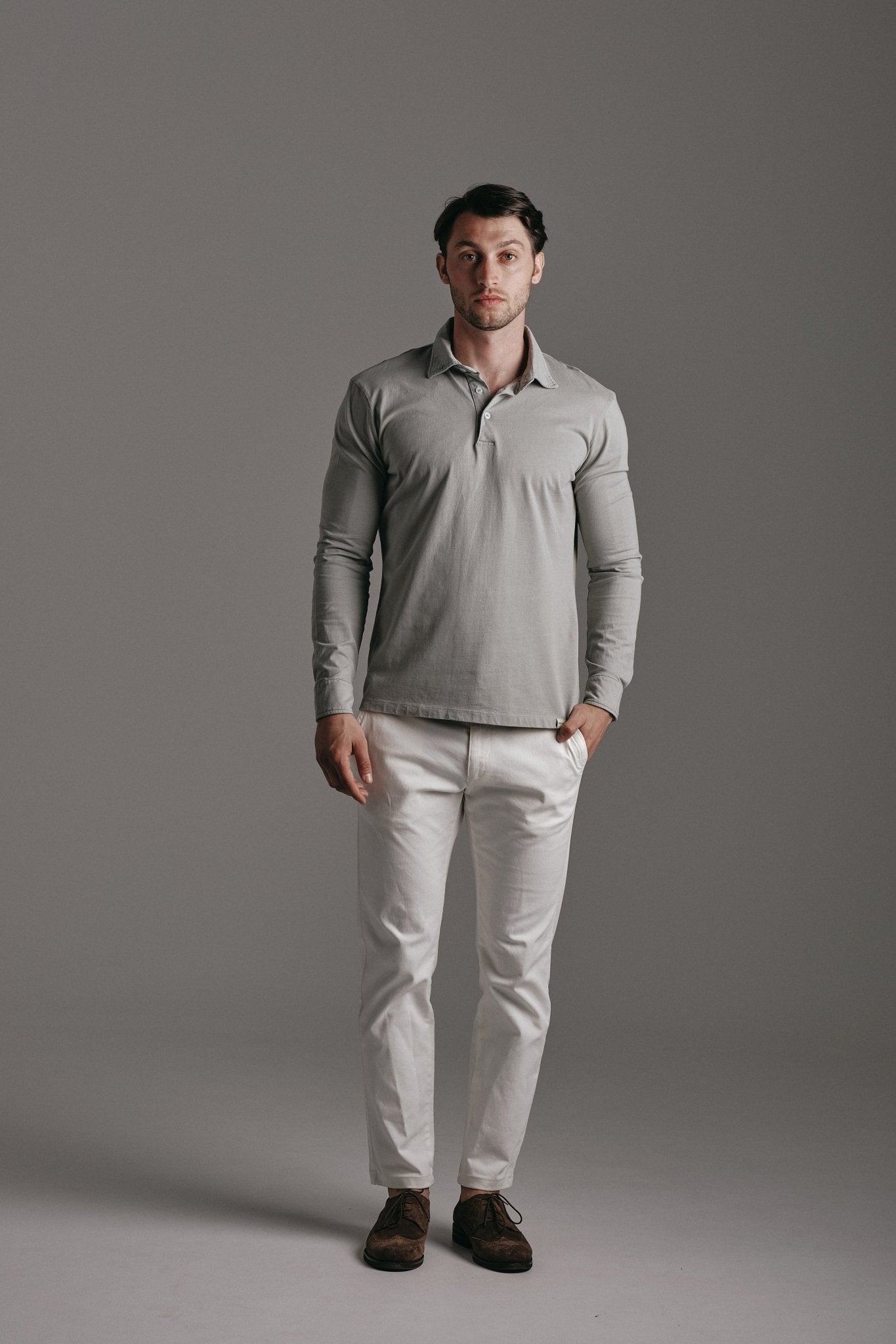 Knit Shirt Grey Hustle Heritage - Sohhan