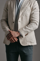 Linen Blazer Beige Hustle Heritage - Sohhan