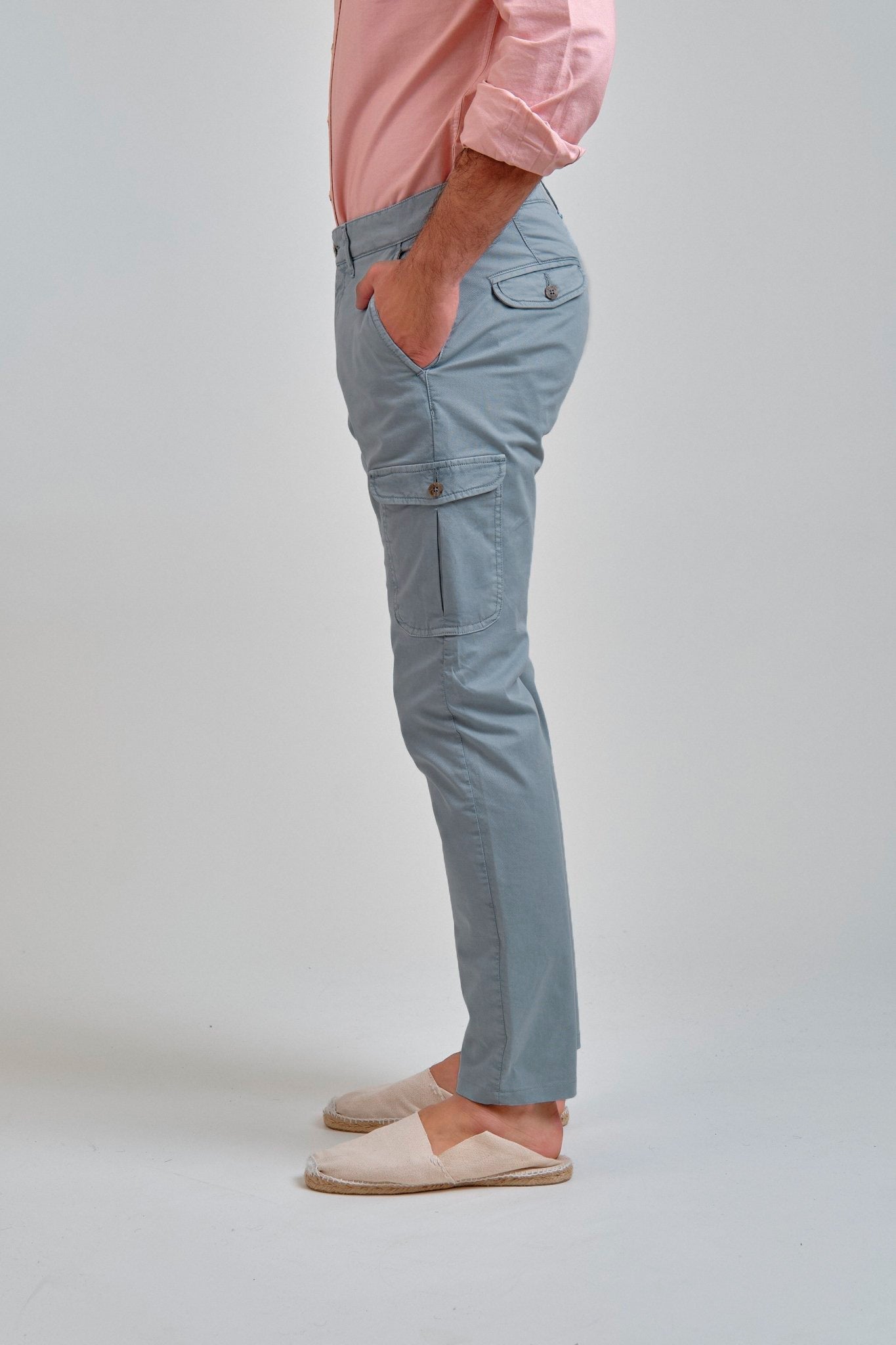Pantalón Cargo Icon Azul Empolvado - Sohhan