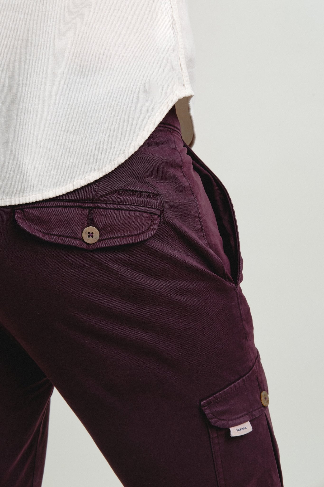Pantalón Cargo Icon Burdeos - Sohhan