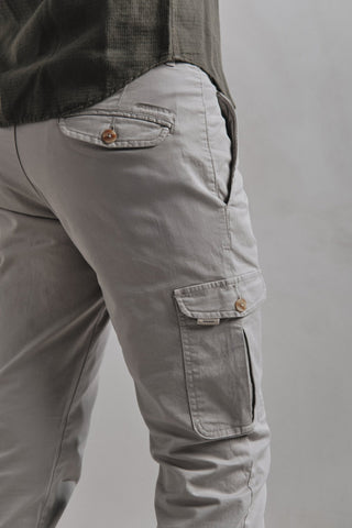 Pantalón Cargo Icon Gris Deslavado - Sohhan