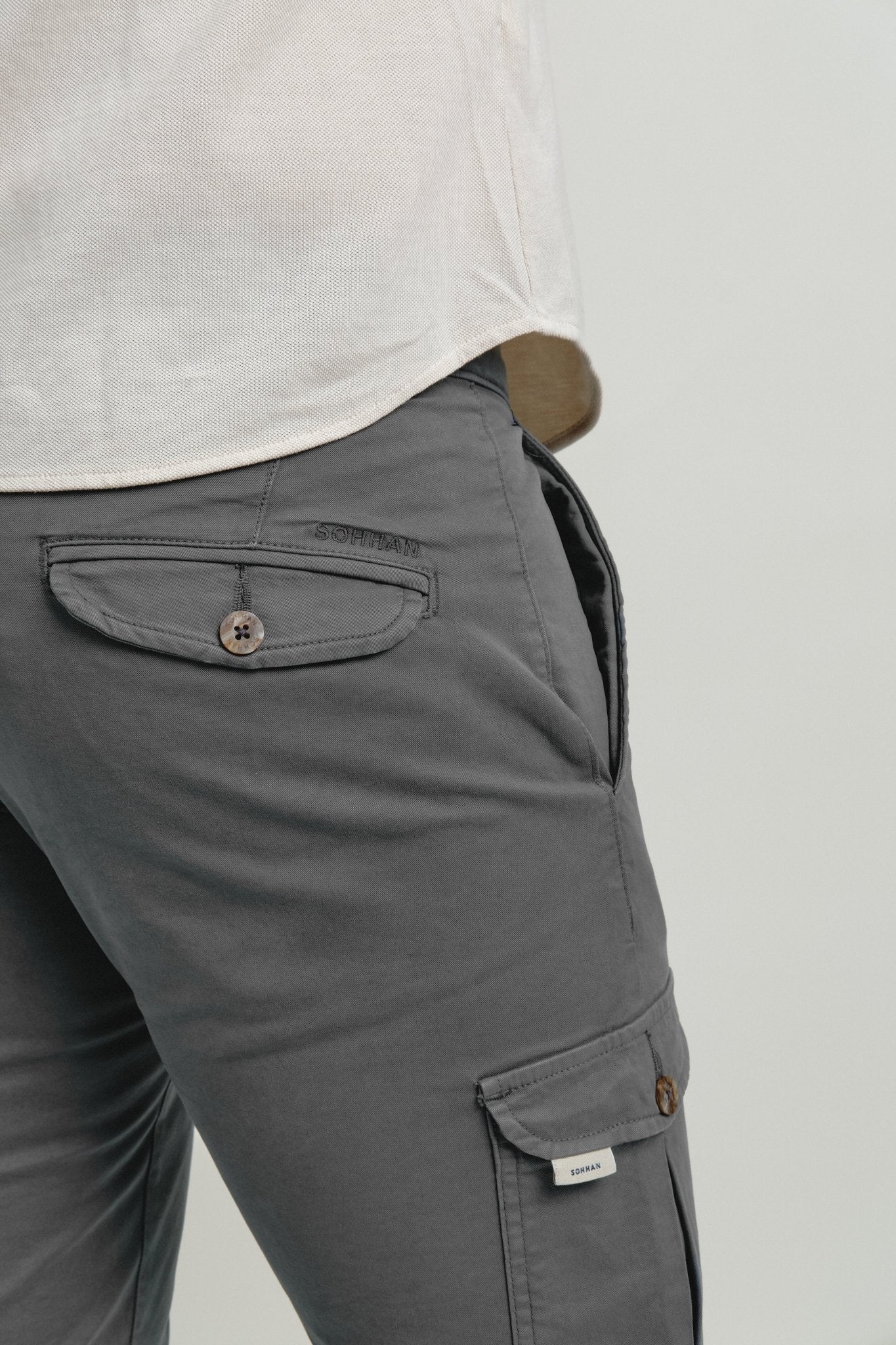 Pantalón Cargo Icon Gris Medio - Sohhan