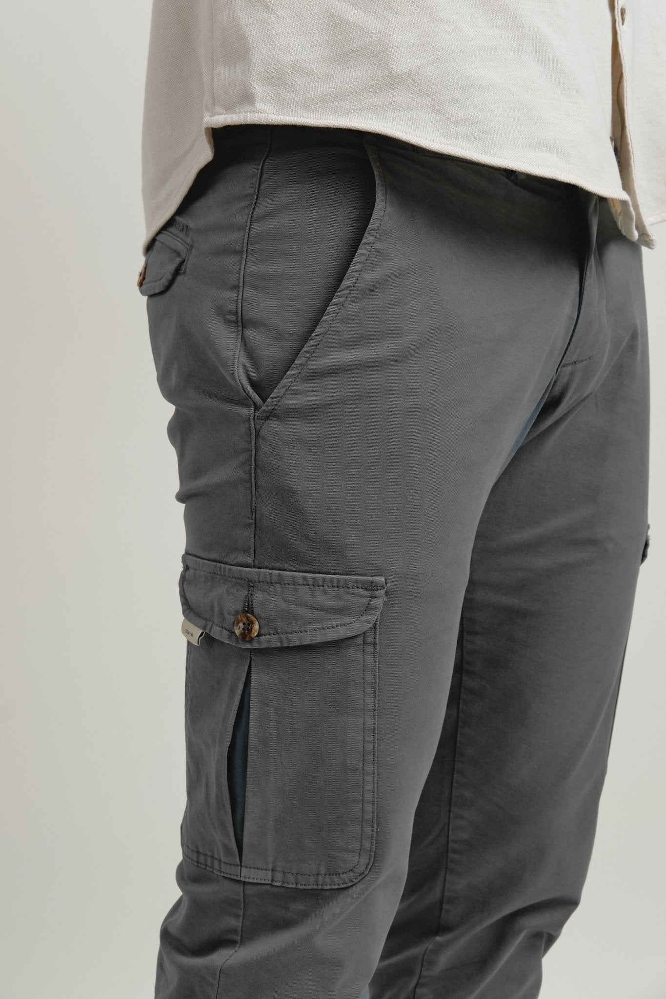 Pantalón Cargo Icon Gris Medio - Sohhan