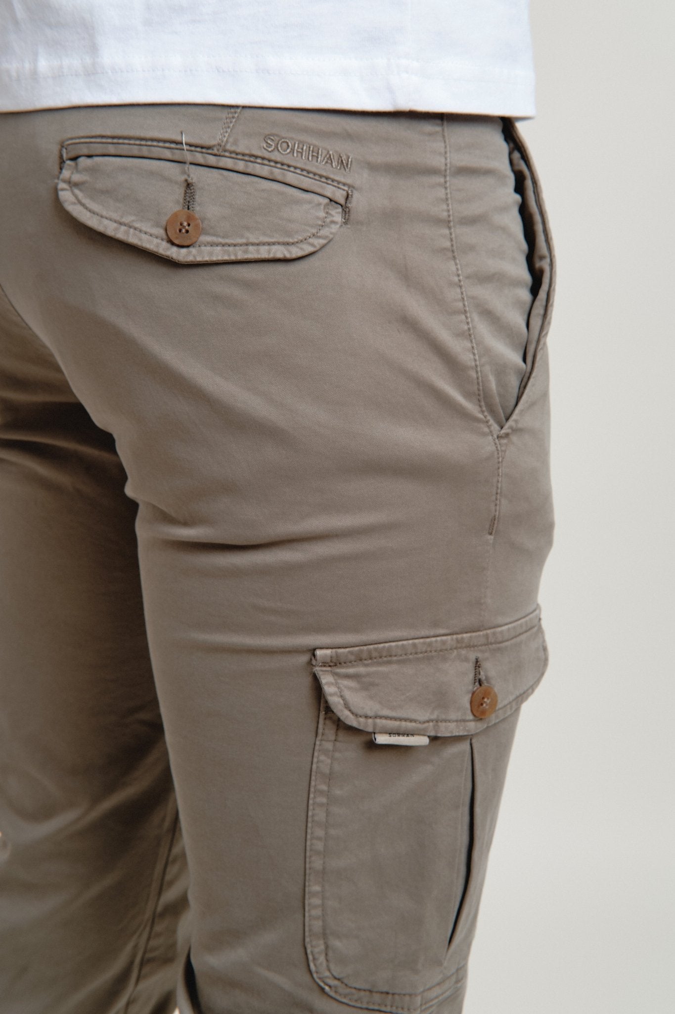 Pantalón Cargo Icon Gris Verdoso - Sohhan