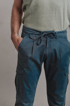 Pantalón Cargo Jack Azul Petróleo - Sohhan