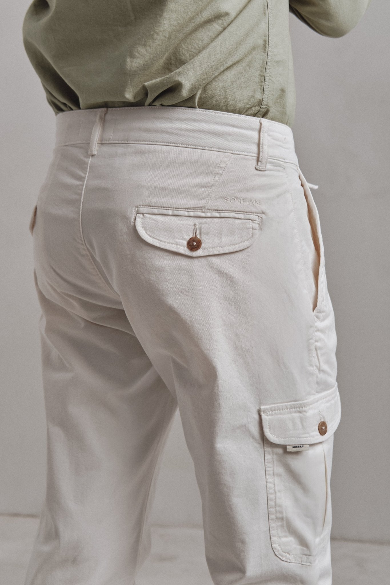 Pantalón Cargo Jack Blanco Roto - Sohhan