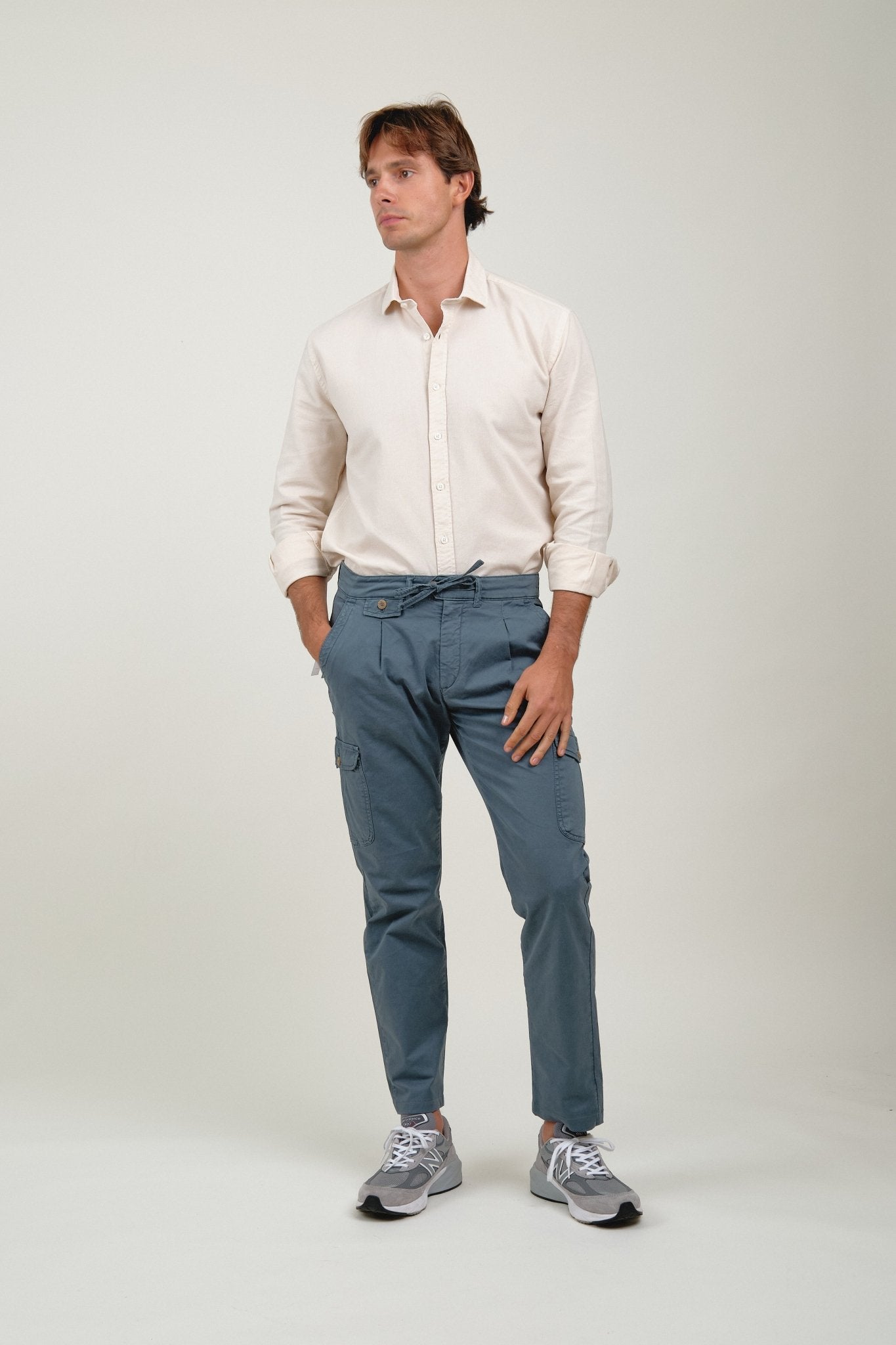 Pantalón Cargo Mark Azul Petróleo - Sohhan