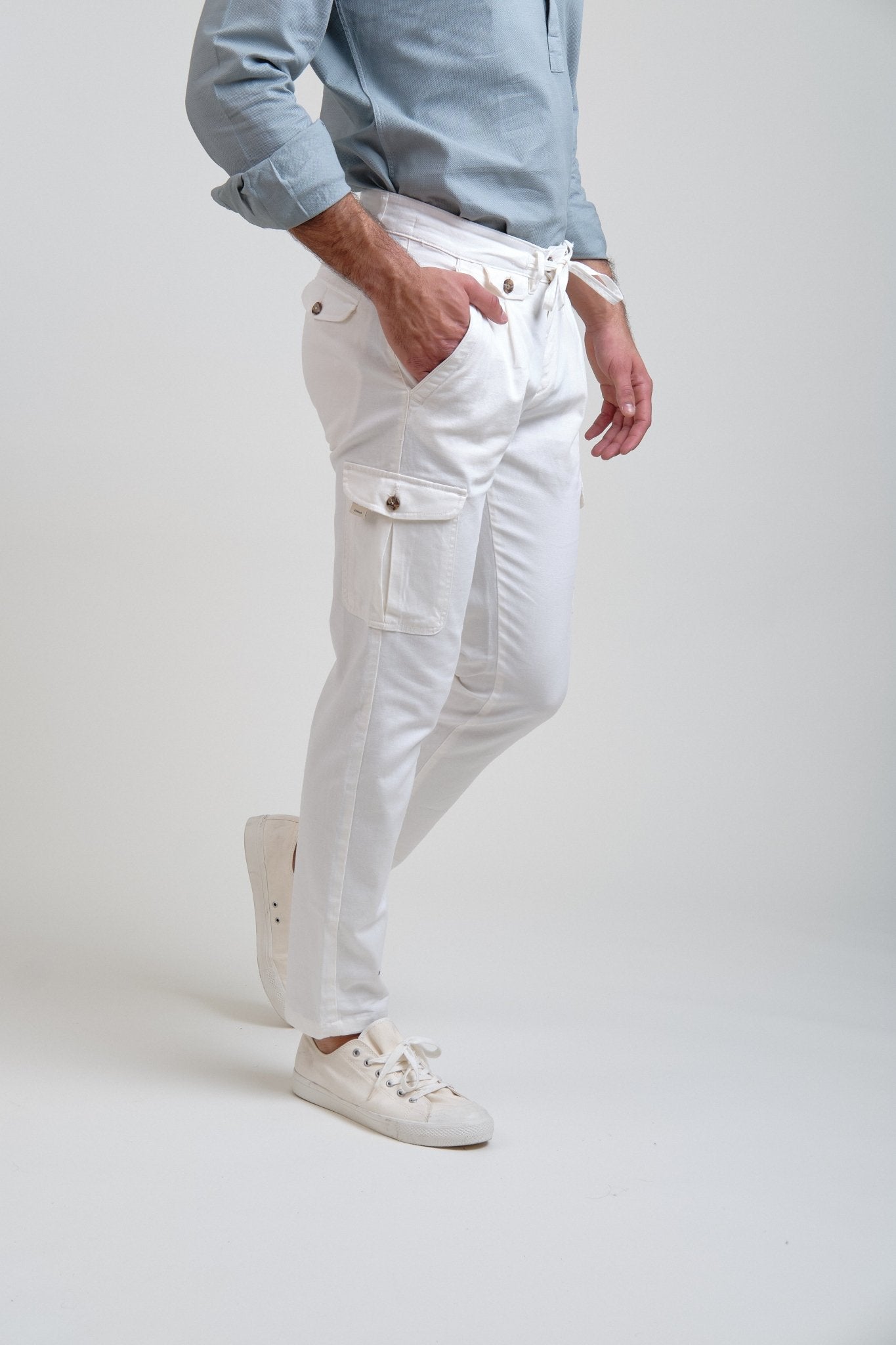 Pantalón Cargo Soren Blanco Roto - Sohhan