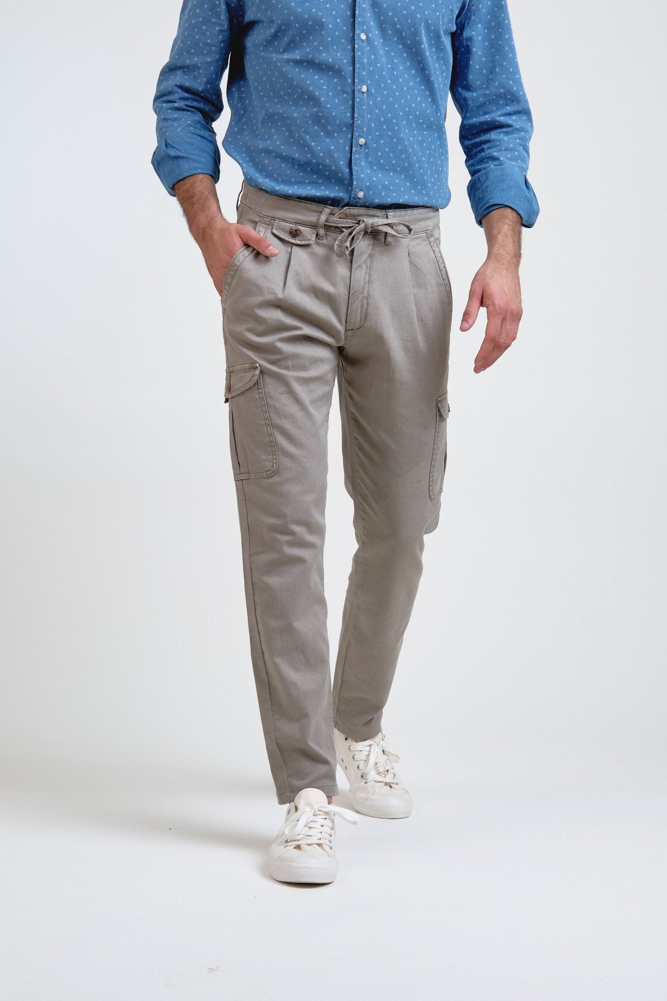 Pantalón Cargo Soren Gris Verdoso - Sohhan