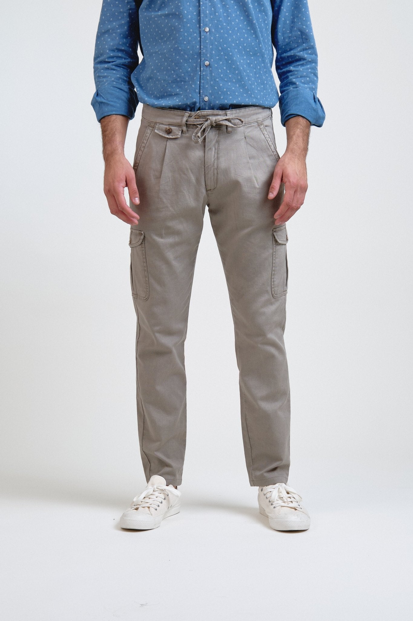 Pantalón Cargo Soren Gris Verdoso - Sohhan