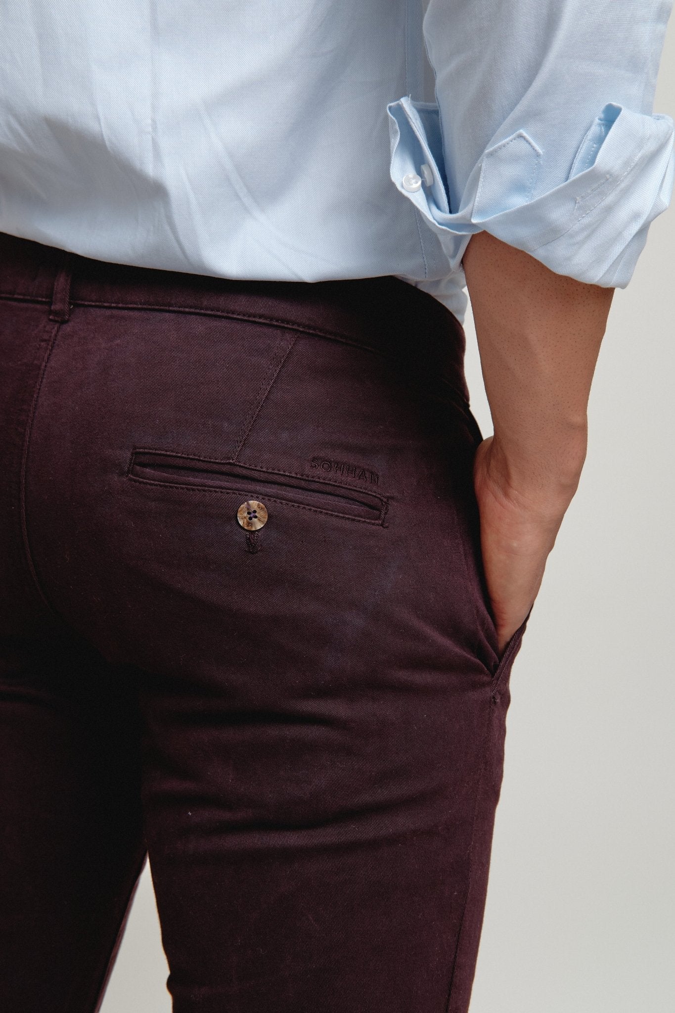 Pantalón Chino Idol Burgundy - Sohhan