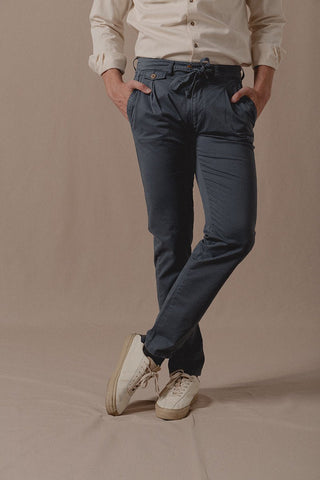 Pantalón Chino Paul Azul Grisáceo - Sohhan