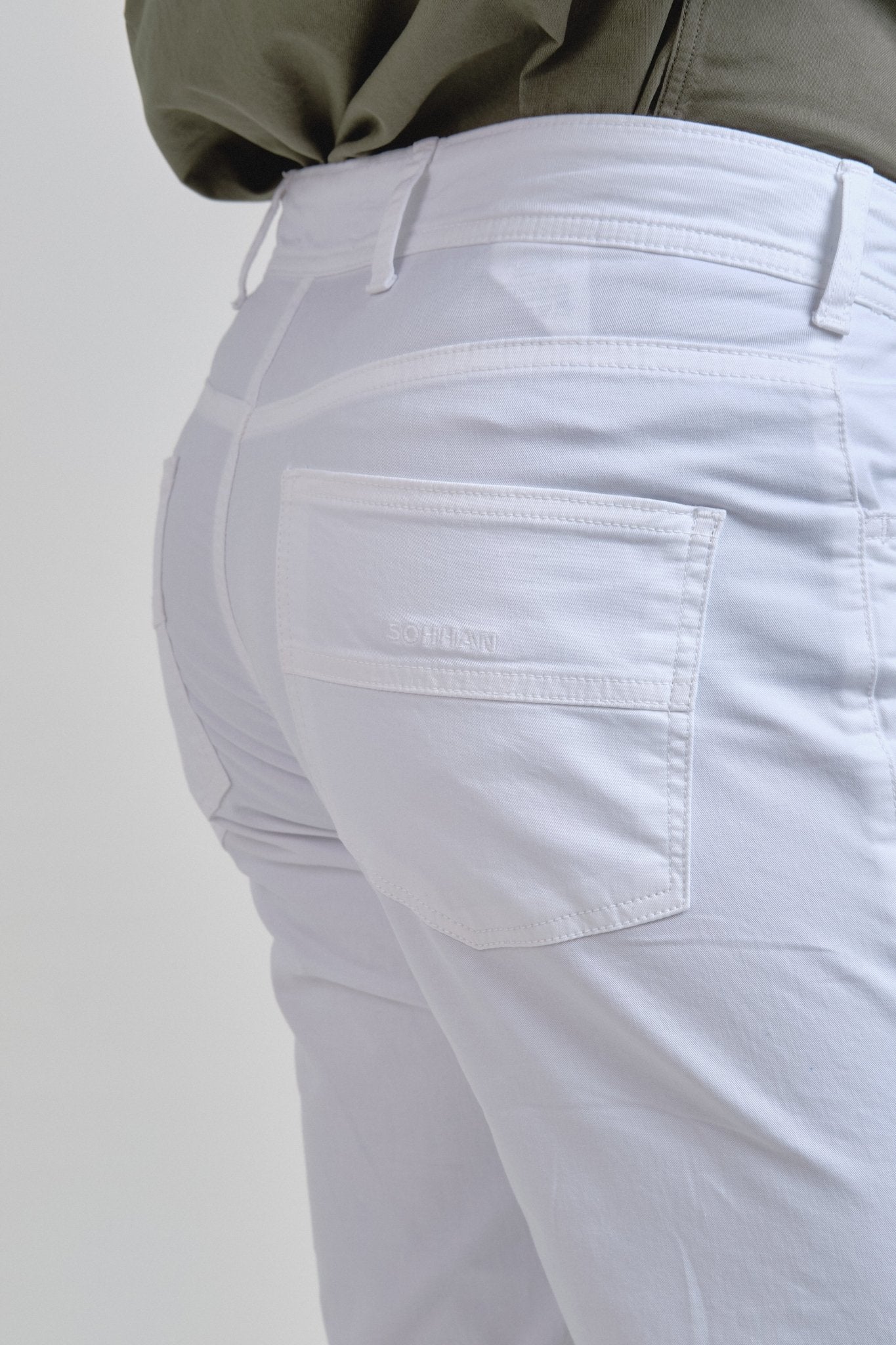 Pantalón Cinco Bolsillos Bruce Blanco - Sohhan