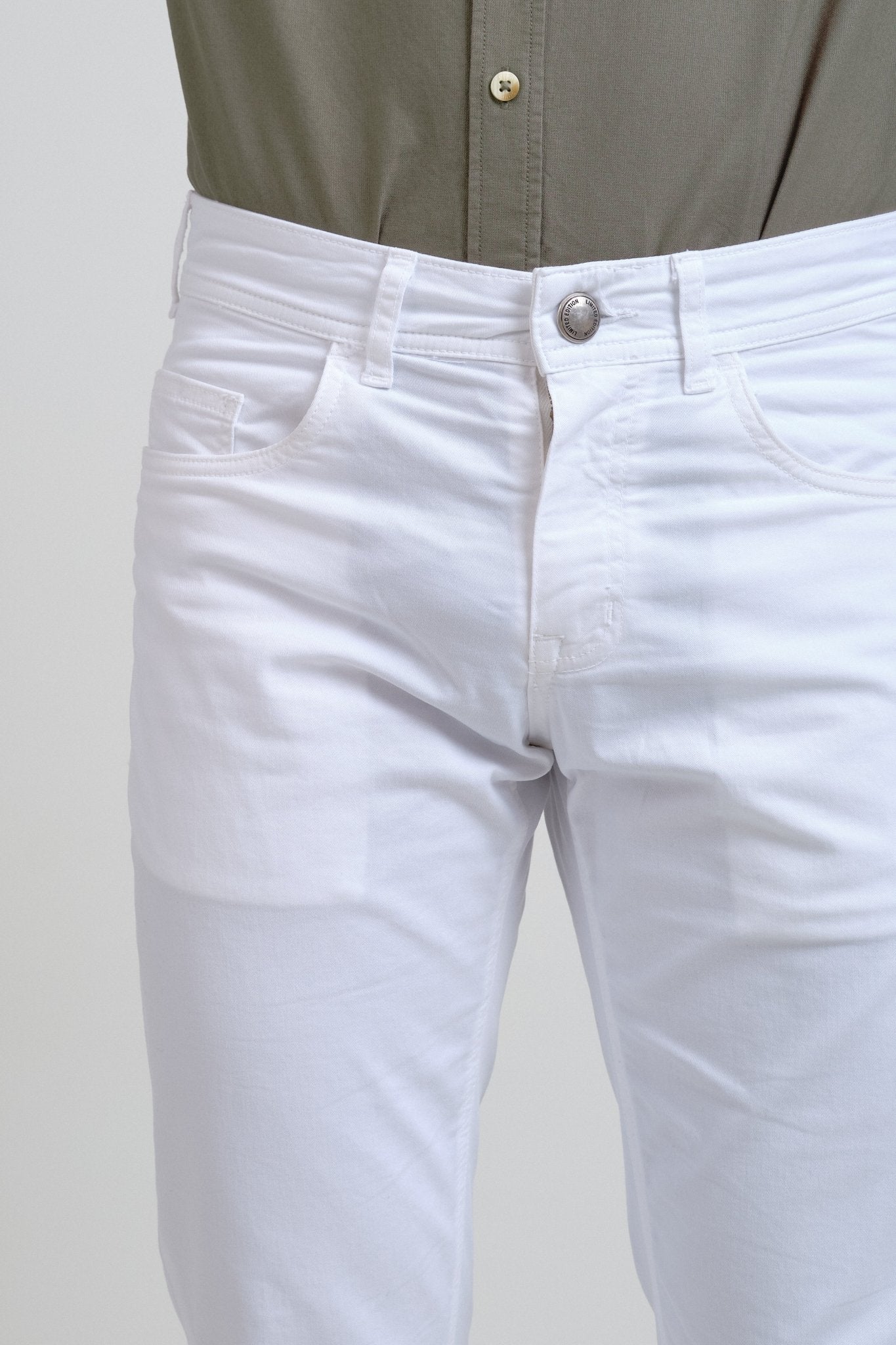 Pantalón Cinco Bolsillos Bruce Blanco - Sohhan