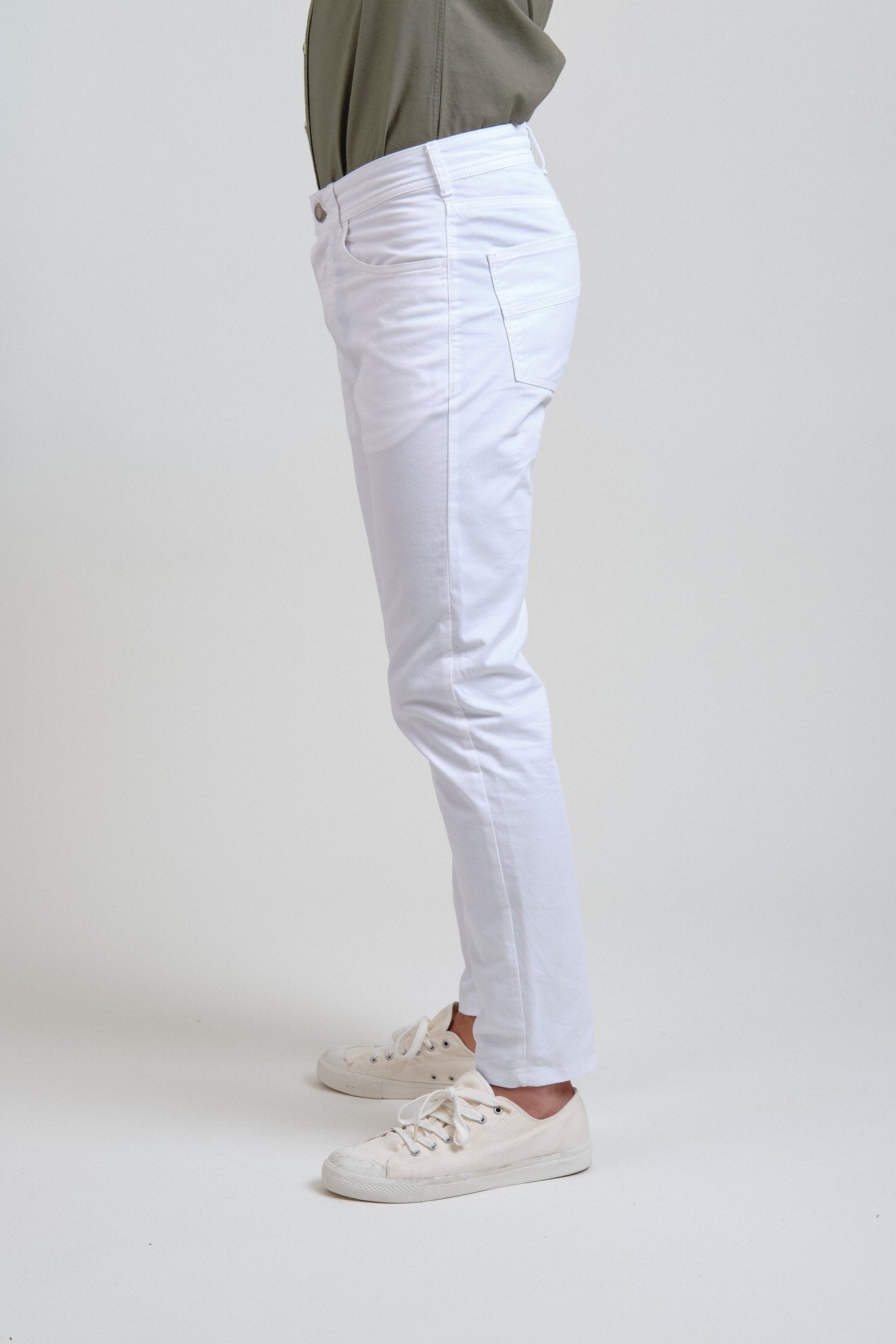 Pantalón Cinco Bolsillos Bruce Blanco - Sohhan