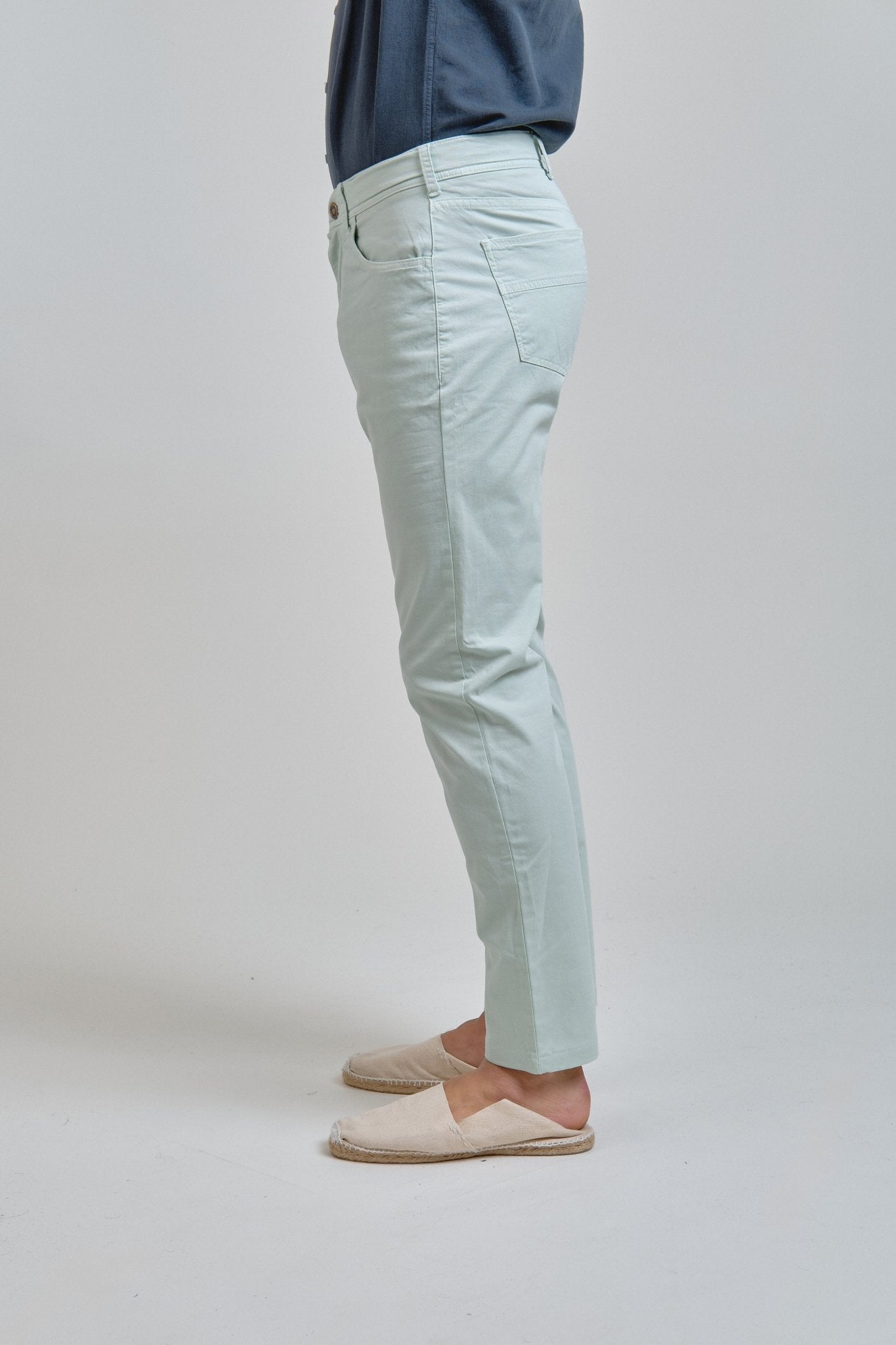 Pantalón Cinco Bolsillos Bruce Verde Mint - Sohhan