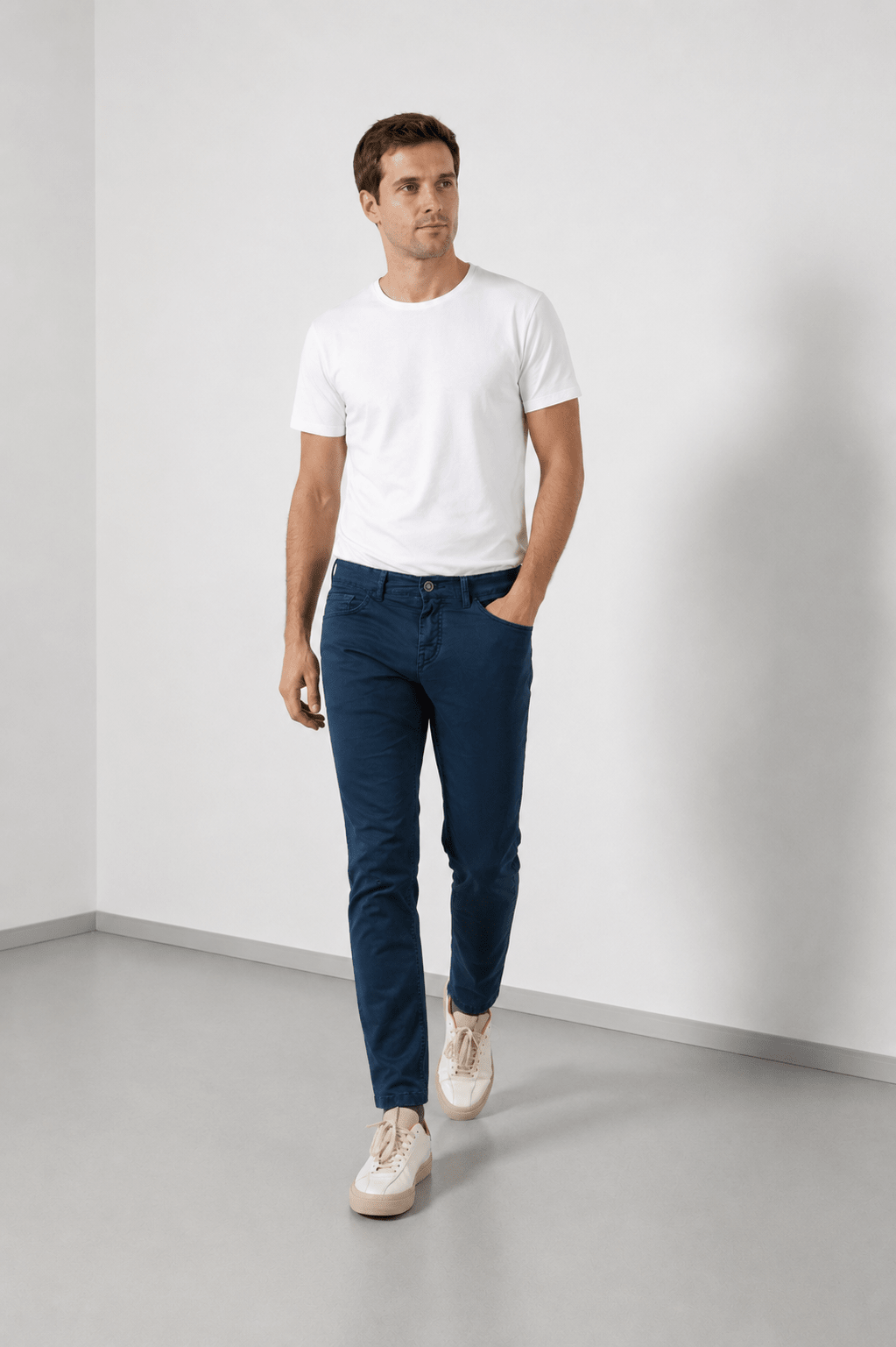 Pantalón Cinco Bolsillos Clayton Marino - Sohhan