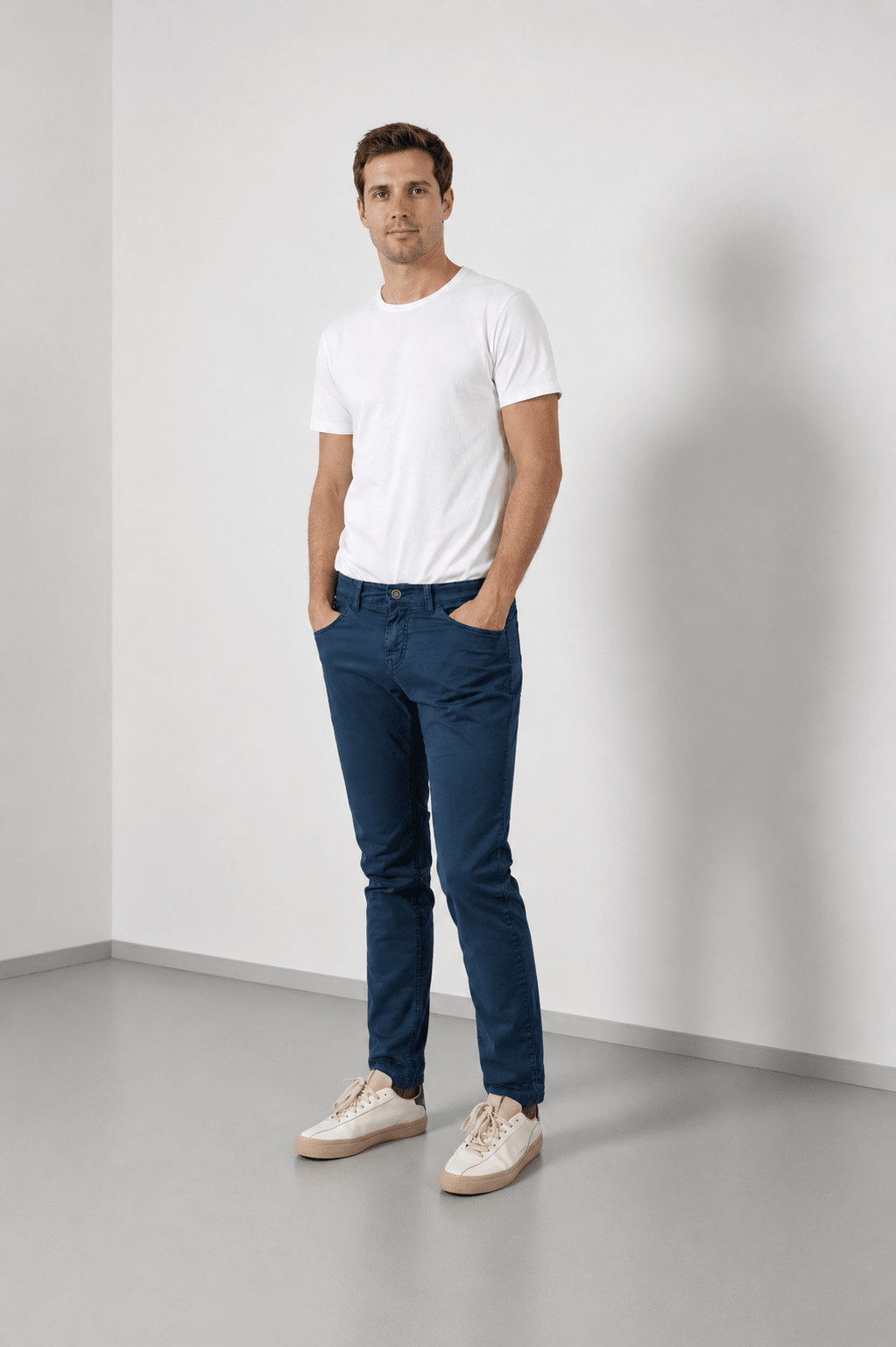 Pantalón Cinco Bolsillos Clayton Marino - Sohhan