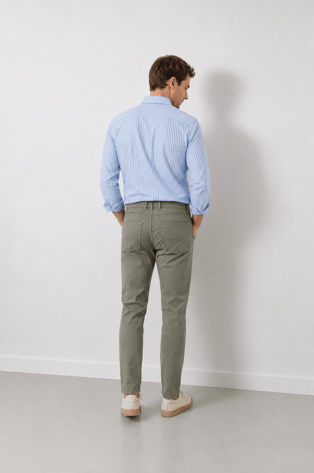 Pantalón Cinco Bolsillos Clayton Verde - Sohhan
