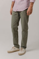 Pantalón Cinco Bolsillos Gabardina Verde - Sohhan