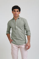 Polera Essential Oxford Verde - Sohhan