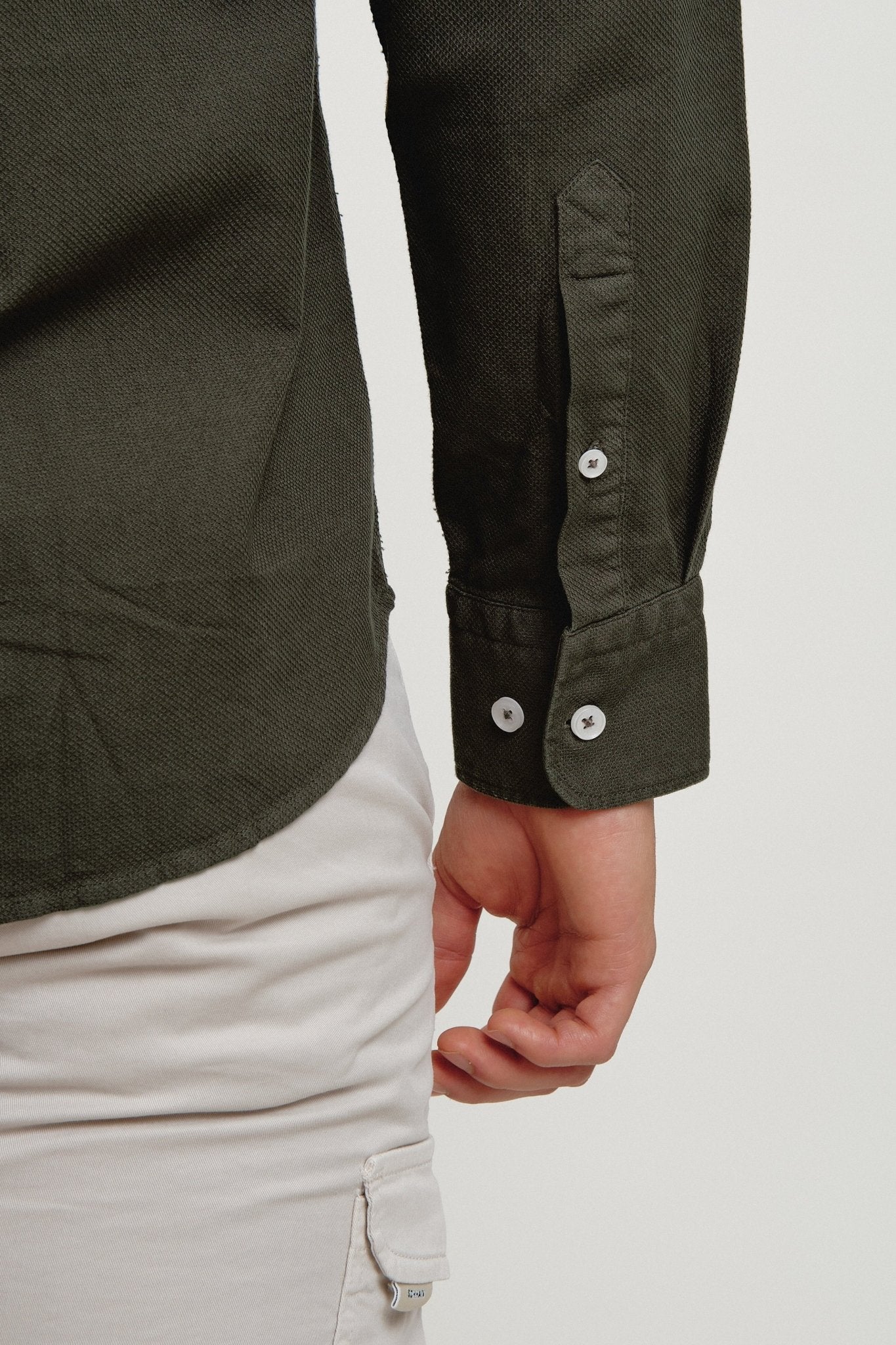 Polera Ethan Estructura Verde Bogotá - Sohhan