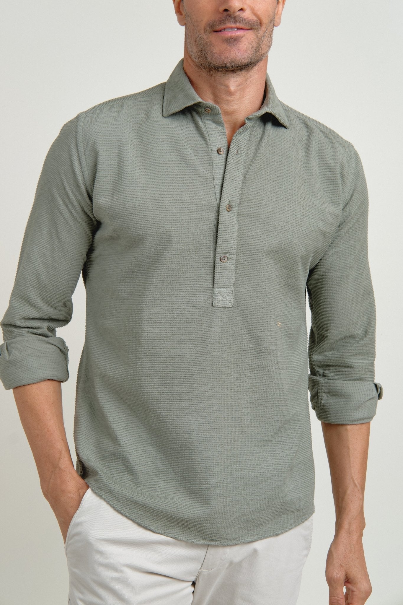 Polera Fiorenzo Verde Amazonas - Sohhan