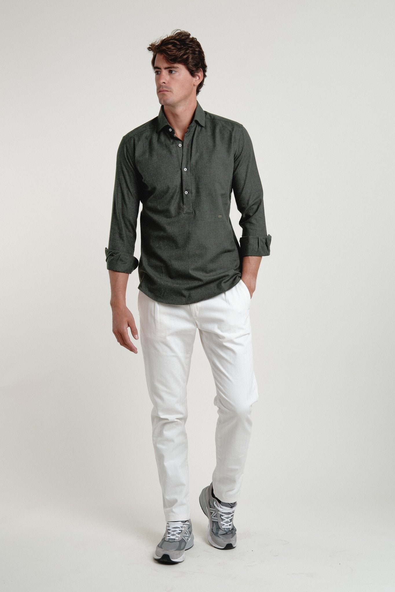 Polera Franela Ember Verde - Sohhan