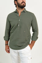 Polera Lino Marbella Verde - Sohhan