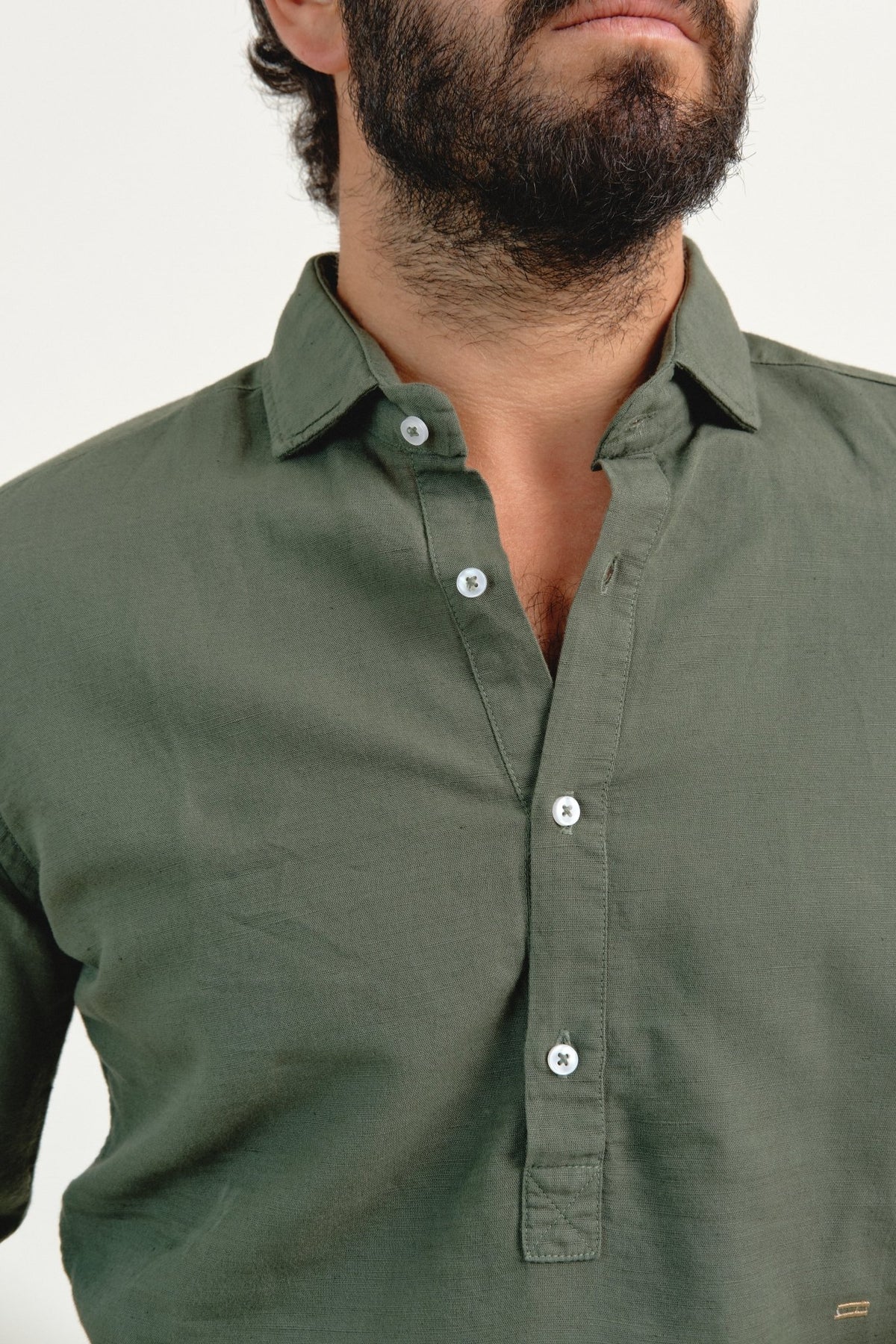 Polera Lino Marbella Verde - Sohhan
